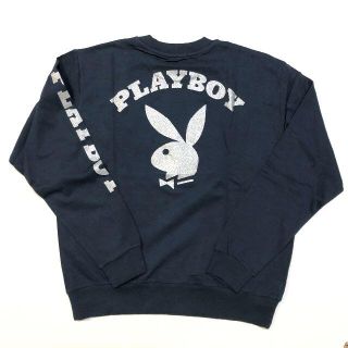 プレイボーイ(PLAYBOY)の新品 正規 Ｍ プレイボーイ　裏毛 スウェット トレーナー 下げ札無し特価 NV(スウェット)