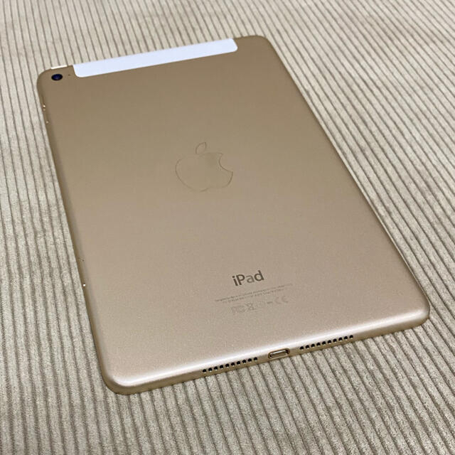 Apple(アップル)のジャンク docomo ipad mini 4 32gb ゴールド スマホ/家電/カメラのPC/タブレット(タブレット)の商品写真