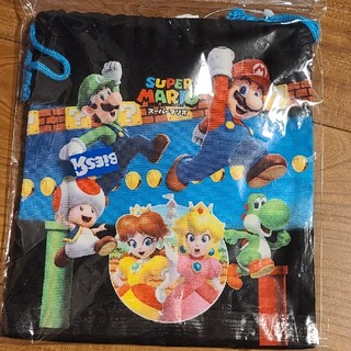 スーパーマリオ　巾着袋(キャラクターグッズ)
