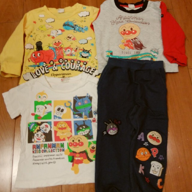 アンパンマン(アンパンマン)のアンパンマン キッズコレクション セット 90 キッズ/ベビー/マタニティのキッズ服男の子用(90cm~)(Tシャツ/カットソー)の商品写真