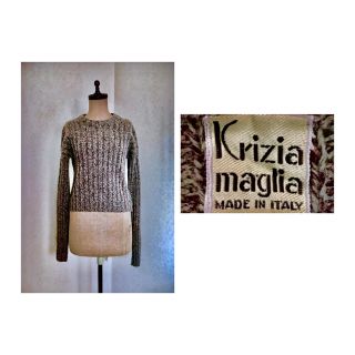 ロキエ(Lochie)の80s KRIZIA RIB KNIT TOPS クリツィア　ヴィンテージ(ニット/セーター)