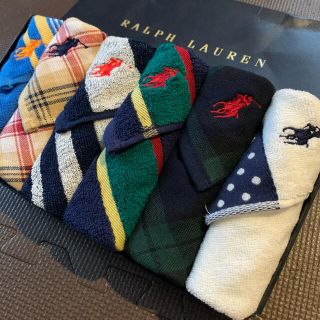 ラルフローレン(Ralph Lauren)のクーポン使用❤️男女問わず人気 ギフトにも ラルフローレンガーゼタオルハンカチ(ハンカチ/ポケットチーフ)