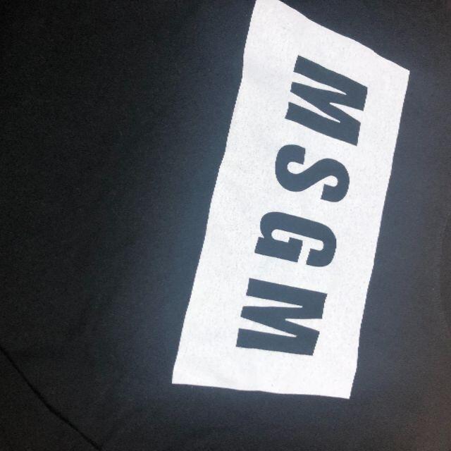 MSGM ロゴ 長袖Tシャツ　黒　XL　極美品！ メンズのトップス(Tシャツ/カットソー(七分/長袖))の商品写真