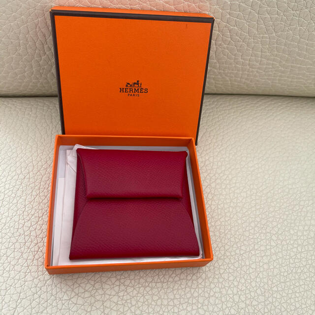 送関込 新品未使用❤️ エルメス コインケース バスティア レッド T