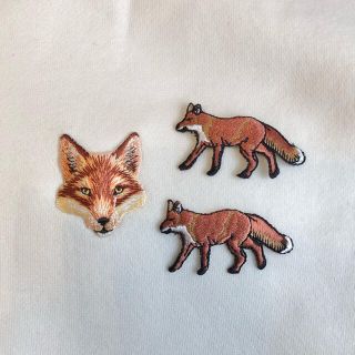 メゾンキツネ(MAISON KITSUNE')のきつねワッペン　刺繍(各種パーツ)