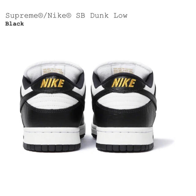 NIKE(ナイキ)の★SUPREME NIKE SB DUNK LOW US10 28.0cm 新品 メンズの靴/シューズ(スニーカー)の商品写真