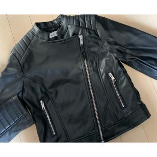 エイチアンドエム(H&M)の☻☻H&Mライダースジャケット レザージャケット130140美品(ジャケット/上着)