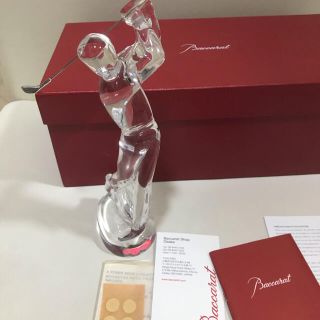 バカラ(Baccarat)のレア❣️✨✨バカラ　クリスタル　ゴルファー　大幅値下げ❗️(置物)