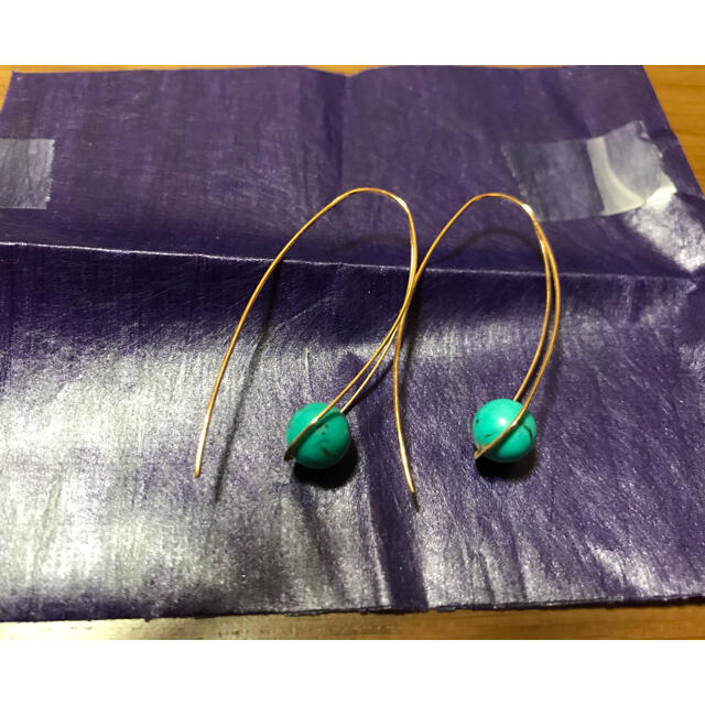 agete - agate アガット ターコイズ ピアス k10 ガッキーの通販 agete - agate アガット ターコイズ ピアス k10 ガッキーの通販