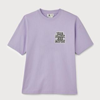 エイチアンドエム(H&M)のXL h&m black eye patch コラボ Tシャツ ライラック 紫(Tシャツ/カットソー(半袖/袖なし))