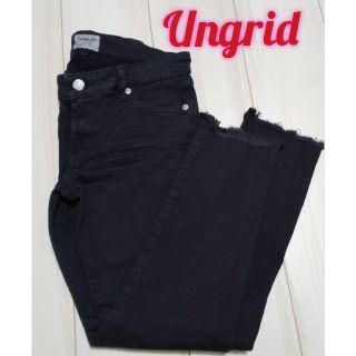 アングリッド(Ungrid)のUngrid ブラックデニム スキニーパンツ(スキニーパンツ)