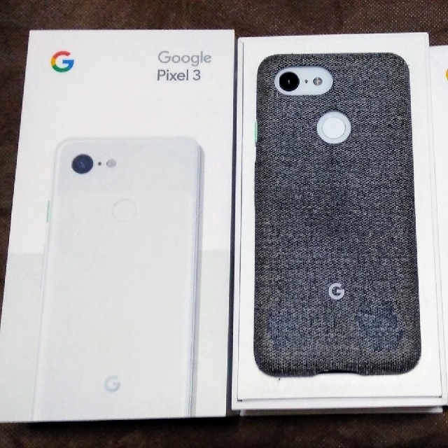 pixel3 SIMロック解除済 純正ファブリックケース付