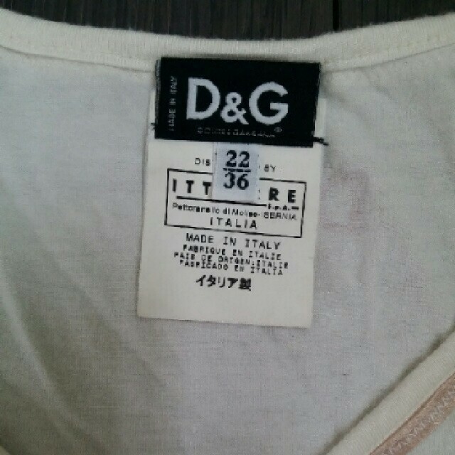 D&G(ディーアンドジー)のD&Gの半袖Tシャツ　36 レディースのトップス(Tシャツ(半袖/袖なし))の商品写真