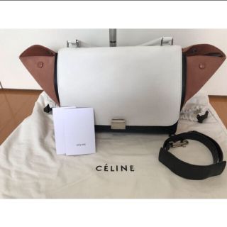 セリーヌ(celine)のちぃちぃ様◆セリーヌ トラペーズ レザー×スエード ブラウン×ホワイト(ハンドバッグ)