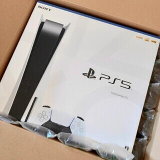 プレイステーション(PlayStation)のPS5 本体　保証有　新品未開封品　ディスクドライブ搭載　即発送可(家庭用ゲーム機本体)