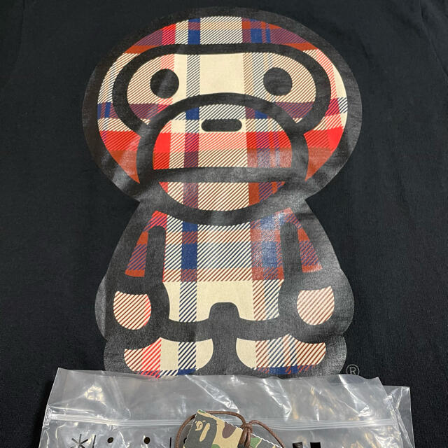 A Bathing Ape レッドチェック ビッグマイロ Tシャツ NIGO期 1