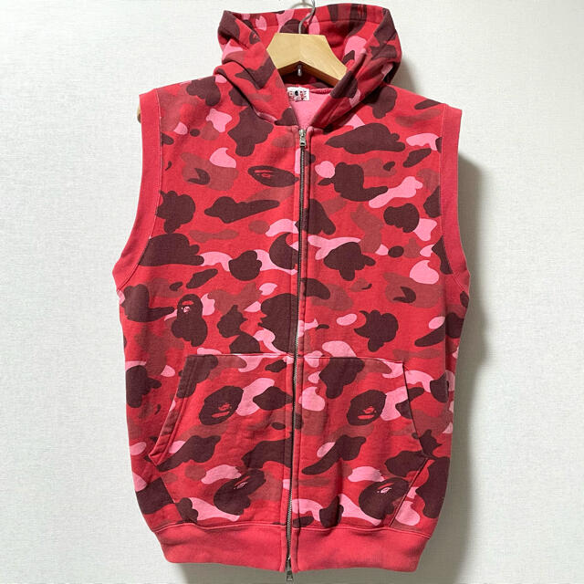 パーカーA Bathing Ape ファレルカモ ノースリーブパーカー NIGO期