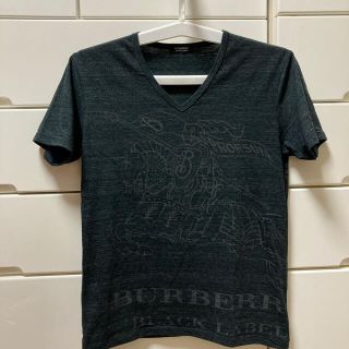 バーバリーブラックレーベル(BURBERRY BLACK LABEL)のBurberry バーバリー  ブラックレーベル　半袖 Ｔシャツ　メンズM 美品(Tシャツ/カットソー(半袖/袖なし))