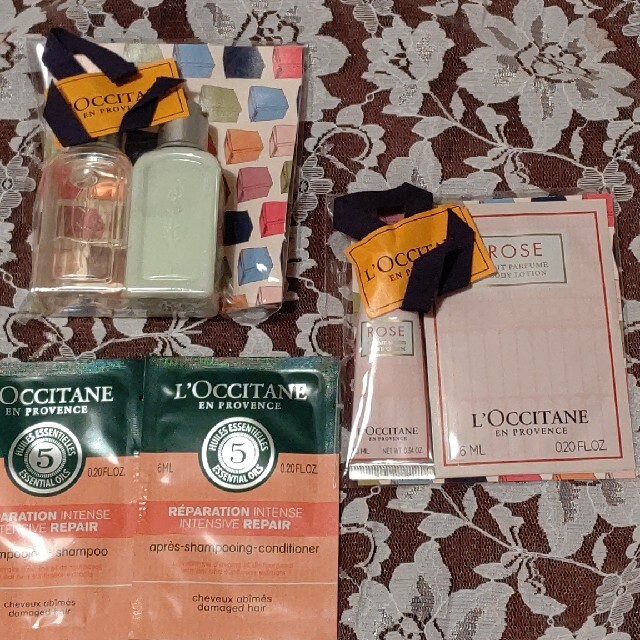 L'OCCITANE(ロクシタン)のロクシタンギフトセット×2 シャンプーコンディショナーサンプル コスメ/美容のキット/セット(サンプル/トライアルキット)の商品写真