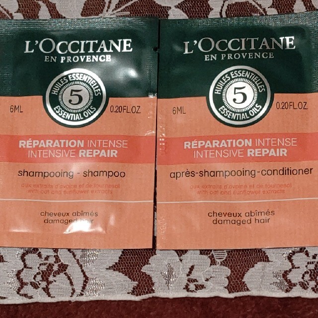 L'OCCITANE(ロクシタン)のロクシタンギフトセット×2 シャンプーコンディショナーサンプル コスメ/美容のキット/セット(サンプル/トライアルキット)の商品写真