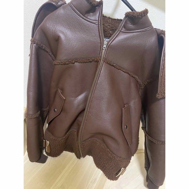 BEAUTY&YOUTH UNITED ARROWS(ビューティアンドユースユナイテッドアローズ)の6(ROKU)FAKE LEATHER×BOA ZIP BLOUSONブルゾン  レディースのジャケット/アウター(ブルゾン)の商品写真