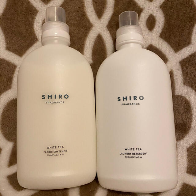 【値下げ】shiro ホワイトティー 洗剤＆柔軟剤520mL商品サイズ