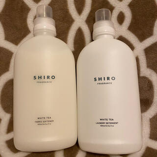 シロ(shiro)の【値下げ】shiro ホワイトティー 洗剤＆柔軟剤(洗剤/柔軟剤)