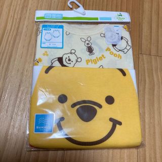 クマノプーサン(くまのプーさん)の新品未使用　くまのプーさん　ノースリーブロンパース 2枚組 80cm(ロンパース)