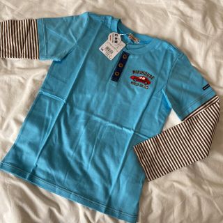 ミキハウス(mikihouse)の新品♡ミキハウス　重ね着風長袖Tシャツ　140 男の子(Tシャツ/カットソー)