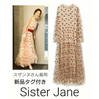 レイビームス(Ray BEAMS)の新品 Sister Jane  刺繍ワンピース スザンヌ着用(ロングワンピース/マキシワンピース)