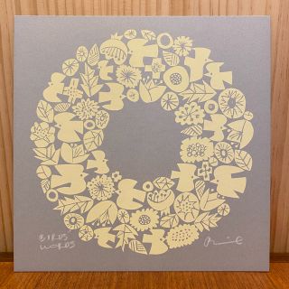 BlRDS'WORDS バーズワーズ シルクスクリーン【額付き】の通販 by