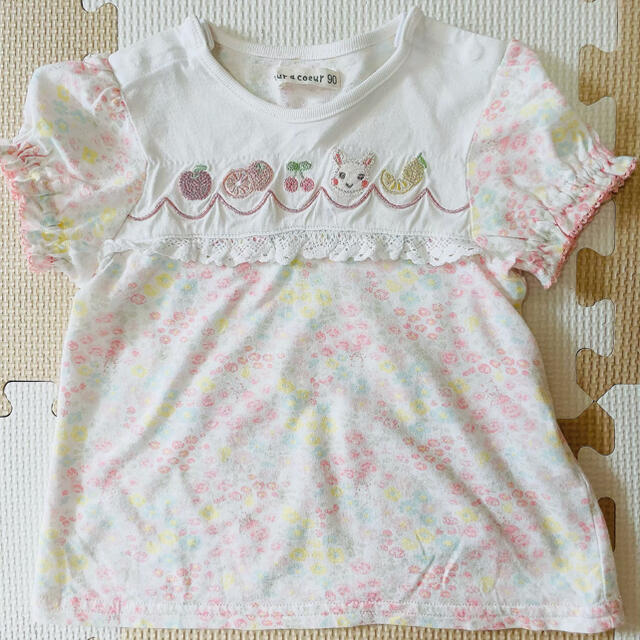 coeur a coeur(クーラクール)のクーラクール　Tシャツ　90 キッズ/ベビー/マタニティのキッズ服女の子用(90cm~)(Tシャツ/カットソー)の商品写真