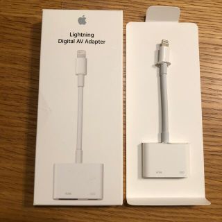 アップル(Apple)の正規品　Lightning デジタル　AV アダプタ　ＭＤ826AM/A(映像用ケーブル)