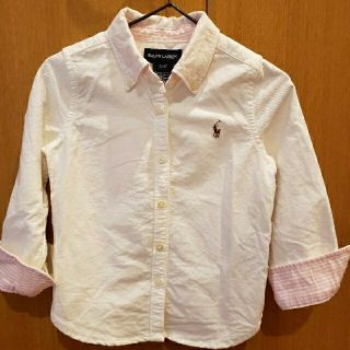 ラルフローレン(Ralph Lauren)の子供服☆RALPH LAUREN白ワイシャツ(ブラウス)