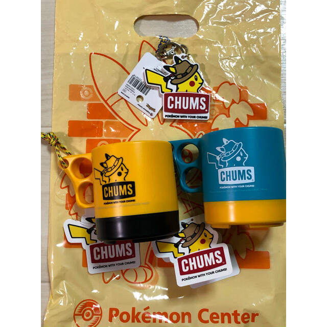 ポケモン チャムス キャンパーマグカップ ラバーキーホルダー