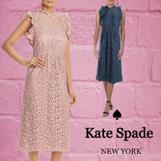 ケイトスペードニューヨーク(kate spade new york)の★SALE☆【kate spade】フローラレースフローラルミディドレス(ひざ丈ワンピース)