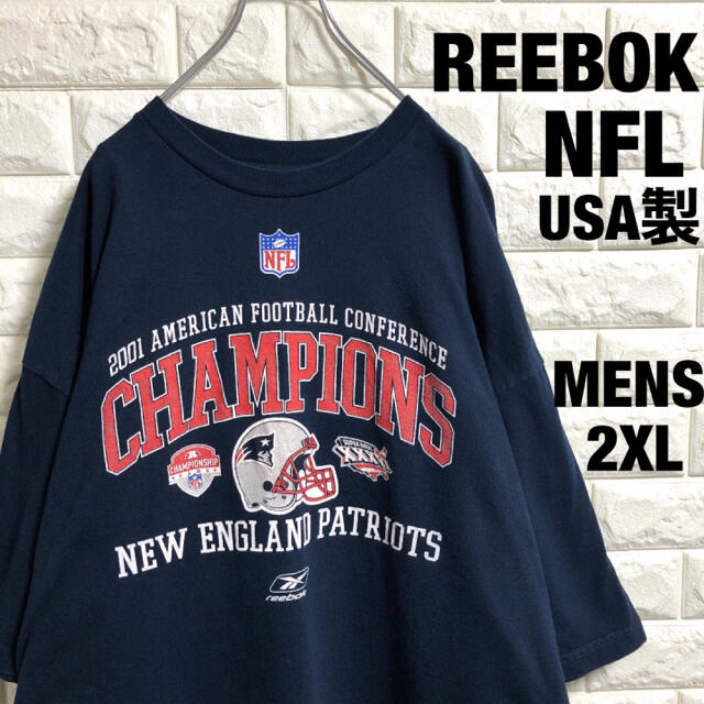 Reebok(リーボック)のREEBOK  NFL  ペイトリオッツ　チャンピオン　Tシャツ　メンズ2XL メンズのトップス(Tシャツ/カットソー(半袖/袖なし))の商品写真