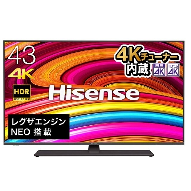 4Kテレビ 43型 ハイセンス43A6800