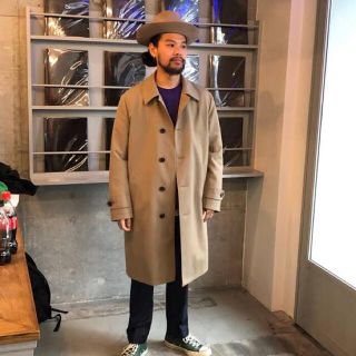 ワコマリア(WACKO MARIA)のWACKO MARIA 19SS BAL COLLAR COAT BEIGE L(ステンカラーコート)