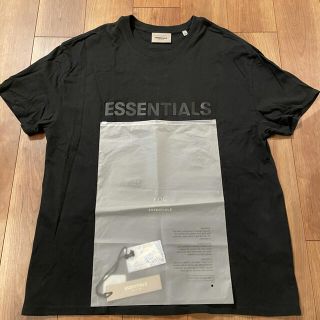 フィアオブゴッド(FEAR OF GOD)のessentials FOG エッセンシャルズ tee black L (Tシャツ/カットソー(半袖/袖なし))