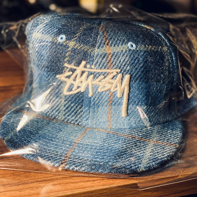 stussy × newera × harris tweed キャップ-