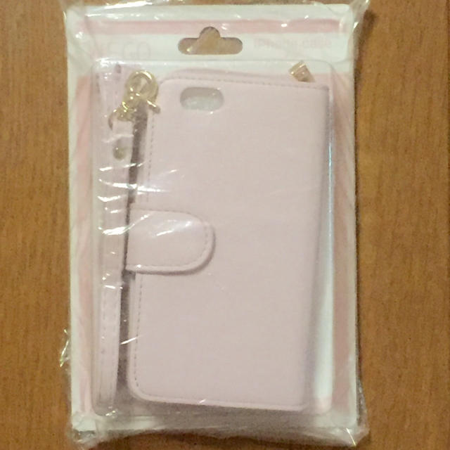 WEGO(ウィゴー)のWEGO iPhone6ケース コインケース付き 薄ピンク スマホ/家電/カメラのスマホアクセサリー(iPhoneケース)の商品写真