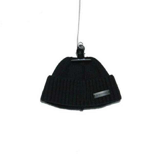 PEACEMINUSONE(ピースマイナスワン)のPMO KNIT CAP #5 BLACK 正規品peaceminusone メンズの帽子(ニット帽/ビーニー)の商品写真