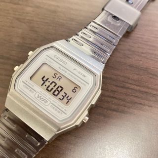 カシオ(CASIO)の新品未使用　CASIO クリアウォッチ　グレー　チープカシオ　古着(腕時計(デジタル))