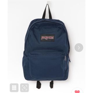 ジャンスポーツ(JANSPORT)のJANSPORT リュック　ネイビー(バッグパック/リュック)