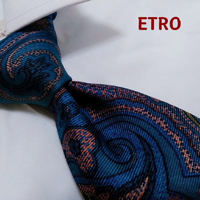 ETRO(エトロ)の未使用に近い　ETRO　 ネクタイ　シルク　 イタリア製 メンズのファッション小物(ネクタイ)の商品写真