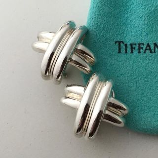 Tiffany ボリュームシグネチャーピアス　美品　希少