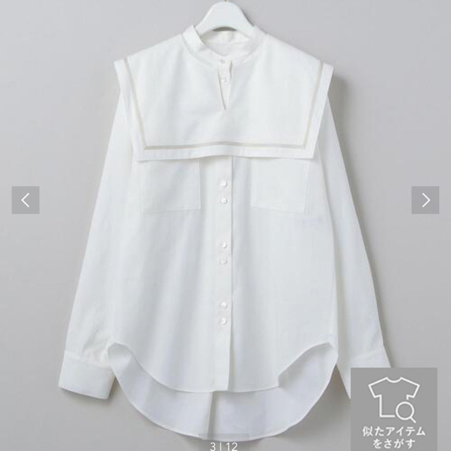 BEAUTY&YOUTH UNITED ARROWS(ビューティアンドユースユナイテッドアローズ)の【チョビさま用】COTTON SAILOR COLLAR BLOUSE  レディースのトップス(シャツ/ブラウス(長袖/七分))の商品写真