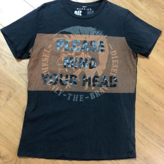 ディーゼル(DIESEL)のディーゼルL☺︎ブレイブマンTシャツ 黒　ノースフェイス、トミー好きにも(Tシャツ/カットソー(半袖/袖なし))