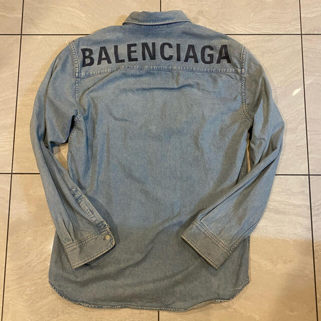 【最安値】BALENCIAGA バレンシアガ デニムシャツ　37